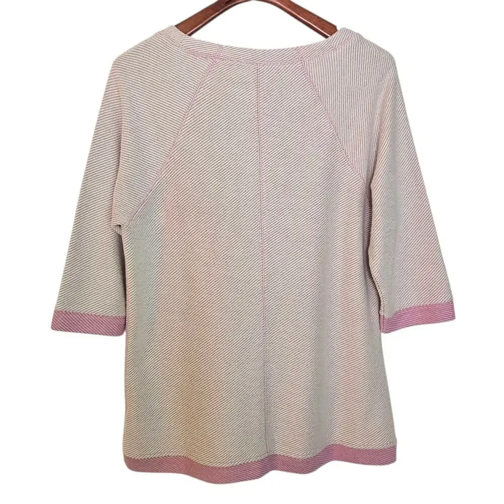 Soft Surroundings Pink Crocus Heather Tide Pool Boho Tunic - Picture 4 of 6